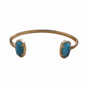Gold‎ and Turquoise Cuff Bracelet